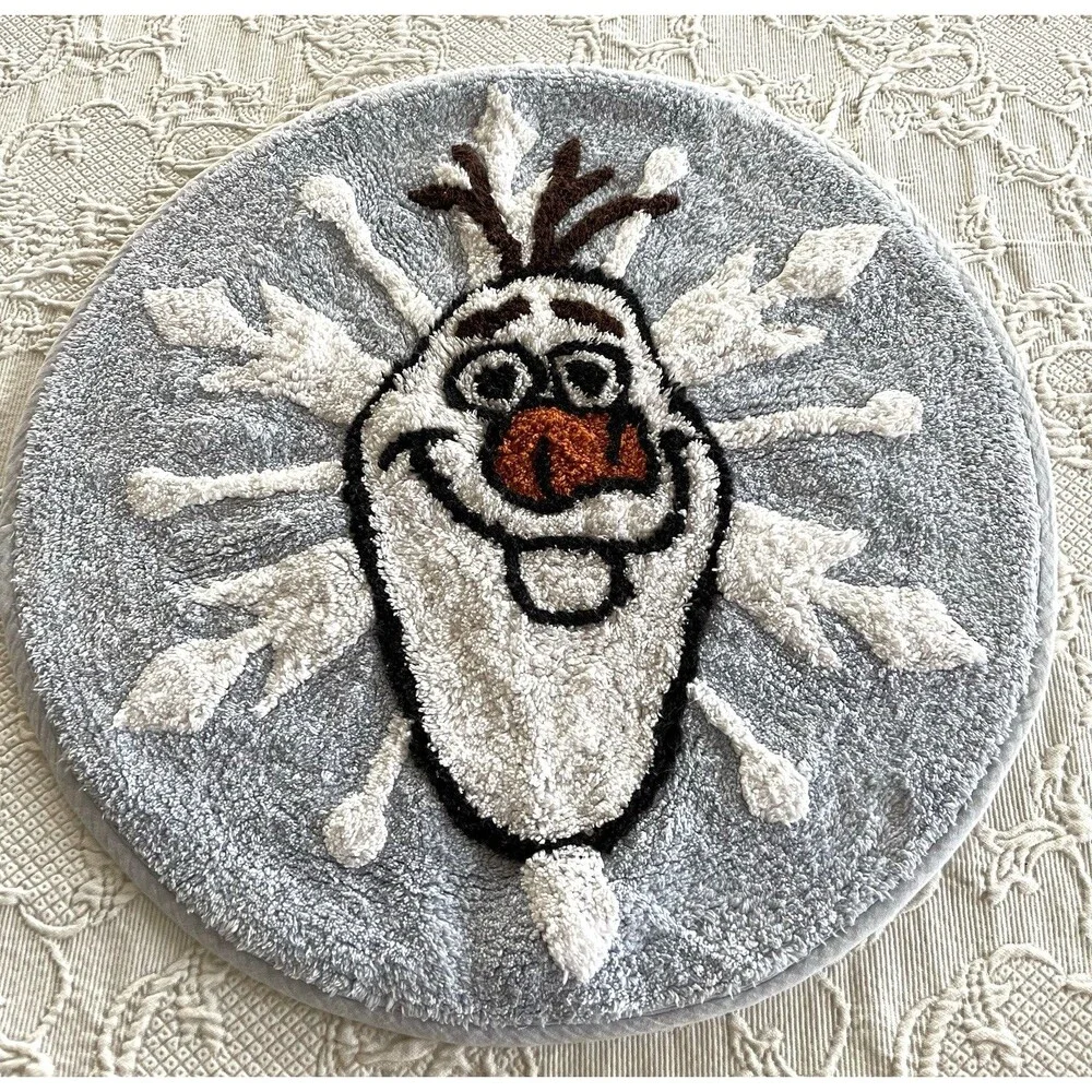 Disney Frozen OLAF Round Throw Rug by Jumping Beans 24 inch 100% Cotton